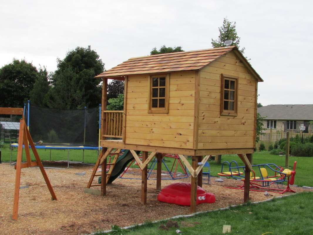 Recently Completed Elevated Playhouse Custom Shed Builder